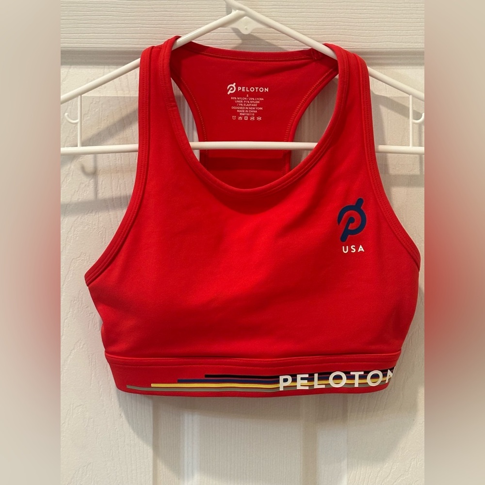 Peloton USA Red Sports Bra